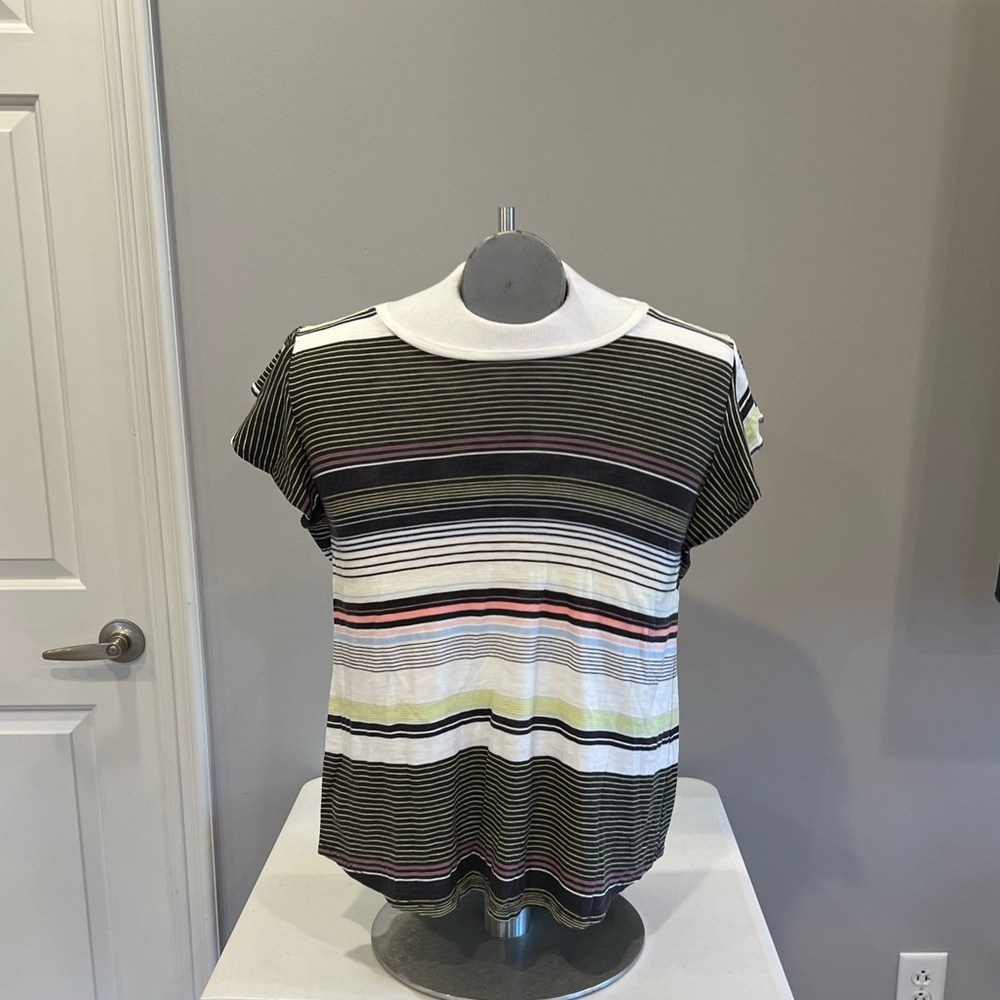 24/7 striped teeshirt size XL